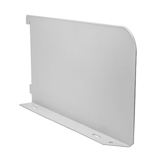 TIMCO Twin Slot Shelf End White - 250mm