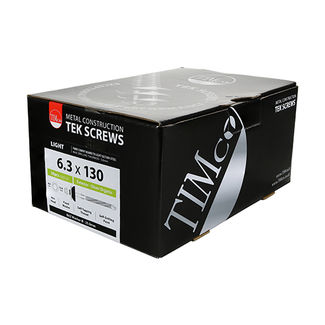 TIMCO Self-Drilling Fiber Cement Board Exterior Silver Screw with BAZ Washer - 6.3 x 130