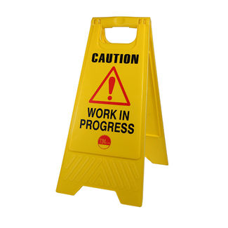 TIMCO Caution Work in Progress A-Frame Safety Sign  - 610 x 300 x 30