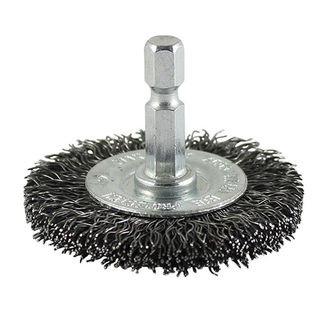 TIMCO Drill Wheel Brush Crimped Steel Wire - 75mm