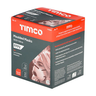 TIMCO FFP2 Moulded Valved Masks - One Size