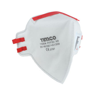 TIMCO FFP3 Fold Flat Valved Masks - One Size