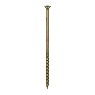 TIMCO C2 Clamp-Fix Multi-Purpose Premium Countersunk Gold Woodscrews - 8.0 x 200