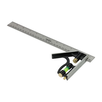 TIMCO Combination Square Set Square, Adjustable Carpentry Square