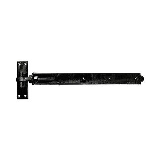 TIMCO Adjustable Band & Hook on Plates Hinges Black - 350mm