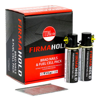 TIMCO FirmaHold Collated 16 Gauge Angled A2 Stainless Steel Brad Nails & Fuel Cells - 16 x 38/2BFC