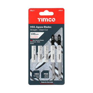 TIMCO Jigsaw Blades Metal Cutting HSS Blades - T127D