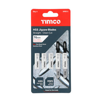 TIMCO Jigsaw Blades Metal Cutting HSS Blades - T118A