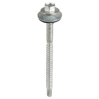 TIMCO Self-Drilling Light Section Composite Panel A2 Stainless Steel Bi-Metal Screws with EPDM Washer - 5.5/6.3 x 100