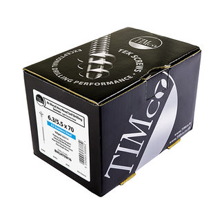 TIMCO Self-Drilling Light Section Composite Panel A2 Stainless Steel Bi-Metal Screws with EPDM Washer - 5.5/6.3 x 70