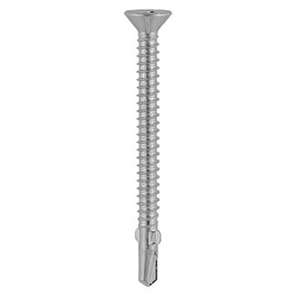 TIMCO Self-Drilling Wing-Tip Steel to Timber Light Section A2 Stainless Steel Bi-Metal Screws  - 5.5 x 85