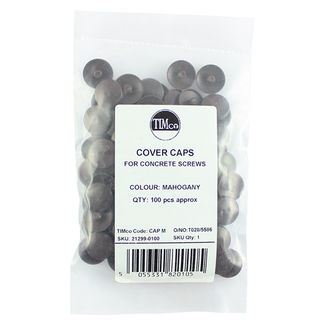 TIMCO Concrete Screw Cover Caps Mahogany - MAHOGANY