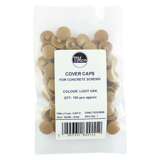 TIMCO Concrete Screw Cover Caps Light Oak - LIGHT OAK