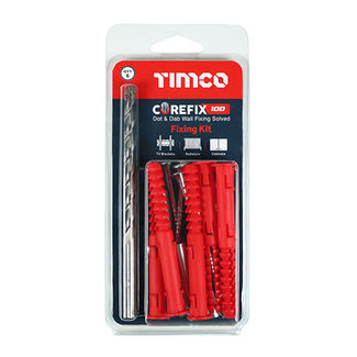 TIMCO Corefix  Radiator & Boiler Dot & Dab Wall Fixing - 5.0 x 100