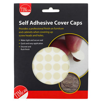 TIMCO Self-Adhesive Screw Cover Caps Beige - 13mm