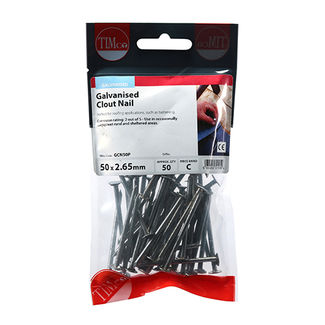 TIMCO Clout Nails Galvanised - 50 x 2.65