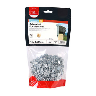 TIMCO Extra Large Head Clout Nails Galvanised - 13 x 3.00