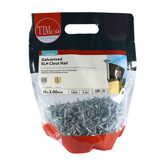 TIMCO Extra Large Head Clout Nails Galvanised - 20 x 3.00