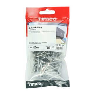 TIMCO Extra Large Head Clout Nails Galvanised - 30 x 3.00