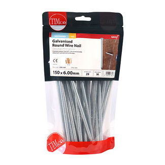 TIMCO Round Wire Nails Galvanised - 150 x 6.00