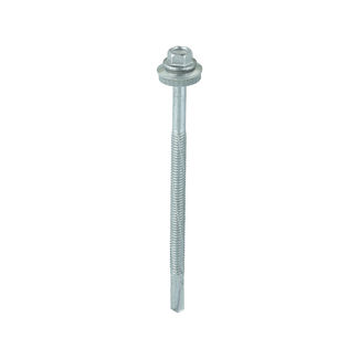 TIMCO Self-Drilling Heavy Section Screws Exterior Silver with EPDM Washer - 5.5 x 100