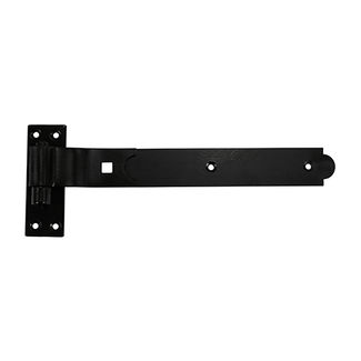 TIMCO Cranked Band & Hook On Plates Hinges Black - 250mm