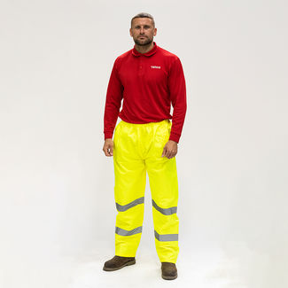 TIMCO Hi-Visibility Elasticated Waist Trousers - Medium