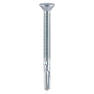 TIMCO Self-Drilling Wing-Tip Steel to Timber Heavy Section Silver Screws  - 5.5 x 100