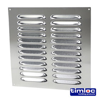 Timloc Louvre Grille Vent Aluminium - 242 x 242mm