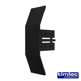 Timloc Dry Verge Eaves Starter Black - 155 x 105mm