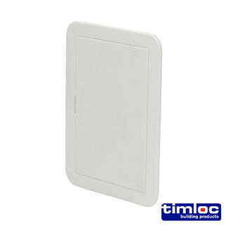 Timloc Access Panel Plastic Clip Fit White - 115 x 165mm