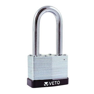 TIMCO Laminated Padlock - Long Shackle - 40mm