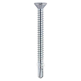 TIMCO Self-Drilling Wing-Tip Steel to Timber Light Section Silver Screws  - 5.5 x 100