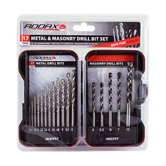 TIMCO Ground Jobber & Masonry Drill Set - 17pc