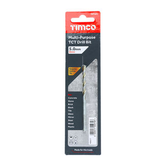 TIMCO TCT Multi-Purpose Drill Bits - 5.0 x 85