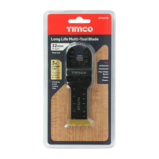 TIMCO Multi-Tool Fine Cut Blade For Wood/Metal Titanium Coated Bi-Metal - 32mm