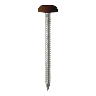 TIMCO Polymer Headed Nails A4 Stainless Steel Mahogany - 50mm