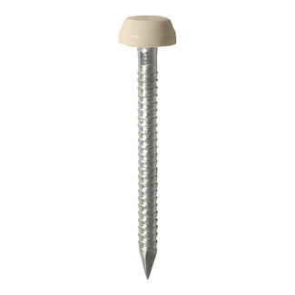 TIMCO Polymer Headed Pins A4 Stainless Steel Beige - 25mm