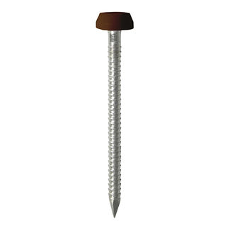 TIMCO Polymer Headed Pins A4 Stainless Steel Mahogany - 25mm