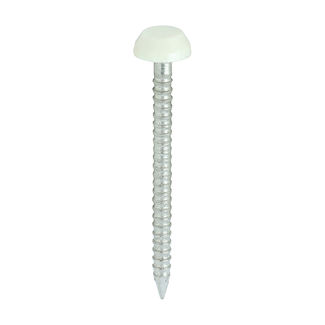 TIMCO Polymer Headed Pins A4 Stainless Steel Cream - 30mm