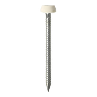 TIMCO Polymer Headed Pin A4 Stainless Steel Cream - 40mm