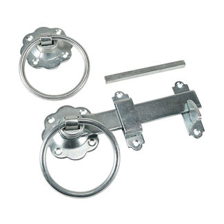 TIMCO Ring Gate Latch Plain Silver - 6"