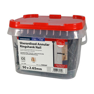 TIMCO Annular Ringshank Nails Sherardised - 50 x 2.65