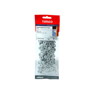 TIMCO Hinged Screw Caps Small Light Grey - To fit 3.0 to 4.5 Screw