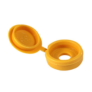 TIMCO Hinged Screw Caps Small Yellow - To fit 3.0 to 4.5 Screw