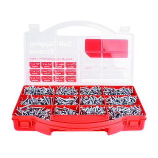 TIMCO Self-Tapping Silver Screws Mixed Tray -  1,305pcs