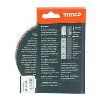 TIMCO Premium Tile & Ceramic Blade - 115 x 22.2