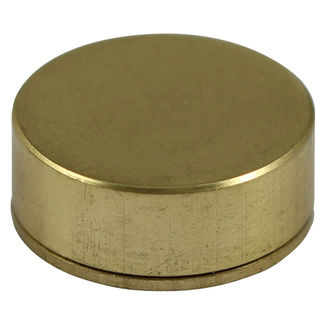 TIMCO Threaded Screw Caps Solid Brass Satin Brass - 14mm