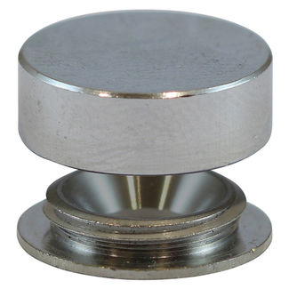 TIMCO Threaded Screw Caps Solid Brass Satin Chrome - 14mm