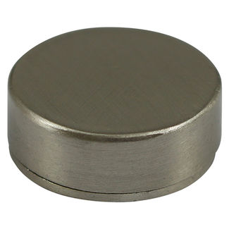 TIMCO Threaded Screw Caps Solid Brass Satin Nickel - 16mm